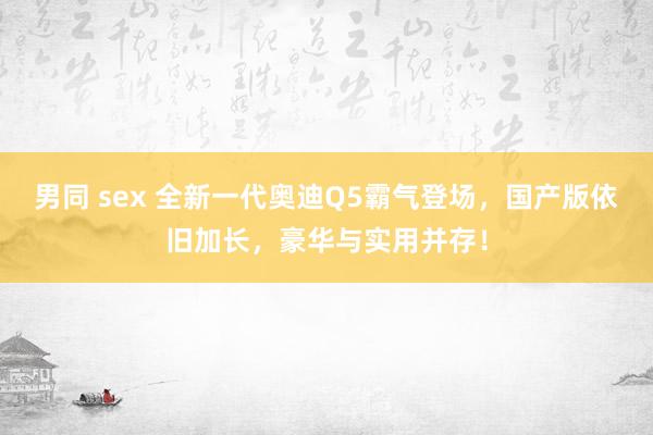 男同 sex 全新一代奥迪Q5霸气登场，国产版依旧加长，豪华与实用并存！