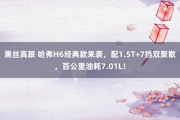 黑丝高跟 哈弗H6经典款来袭，配1.5T+7挡双聚散，百公里油耗7.01L！