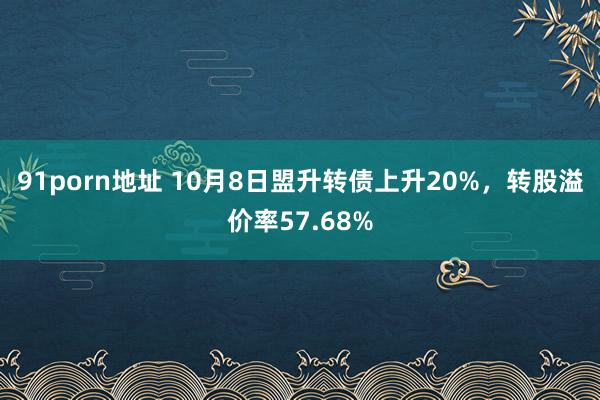 91porn地址 10月8日盟升转债上升20%，转股溢价率57.68%