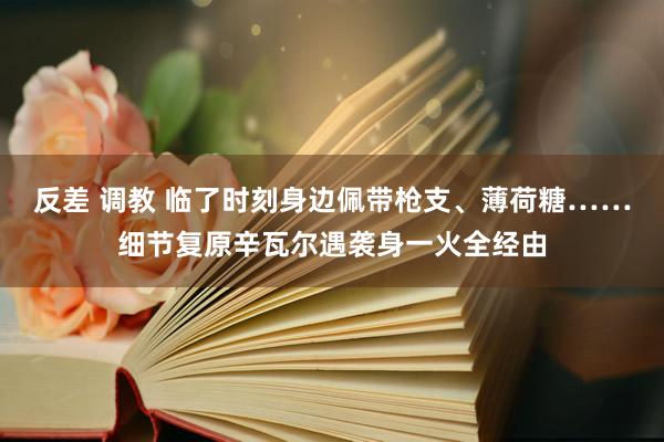 反差 调教 临了时刻身边佩带枪支、薄荷糖……细节复原辛瓦尔遇袭身一火全经由