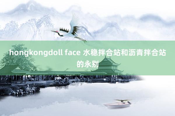 hongkongdoll face 水稳拌合站和沥青拌合站的永别