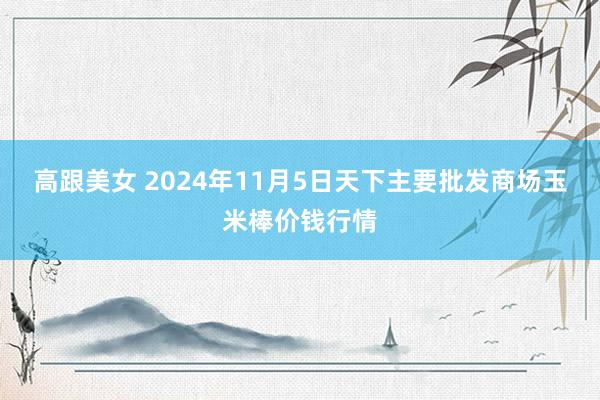 高跟美女 2024年11月5日天下主要批发商场玉米棒价钱行情