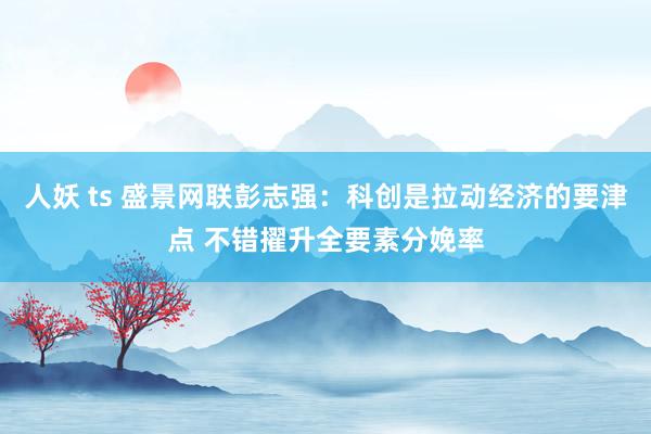 人妖 ts 盛景网联彭志强：科创是拉动经济的要津点 不错擢升全要素分娩率