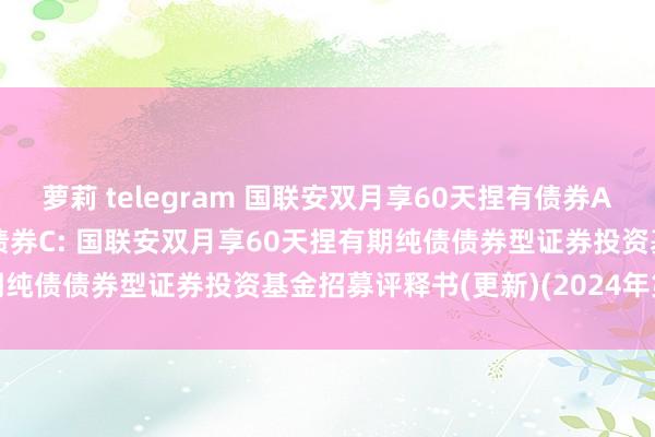 萝莉 telegram 国联安双月享60天捏有债券A，国联安双月享60天捏有债券C: 国联安双月享60天捏有期纯债债券型证券投资基金招募评释书(更新)(2024年第1号)