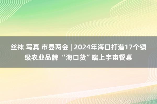 丝袜 写真 市县两会 | 2024年海口打造17个镇级农业品牌 “海口货”端上宇宙餐桌