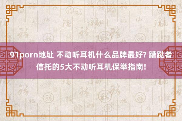 91porn地址 不动听耳机什么品牌最好? 蹧跶者信托的5大不动听耳机保举指南!