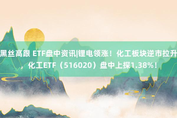 黑丝高跟 ETF盘中资讯|锂电领涨！化工板块逆市拉升，化工ETF（516020）盘中上探1.38%！